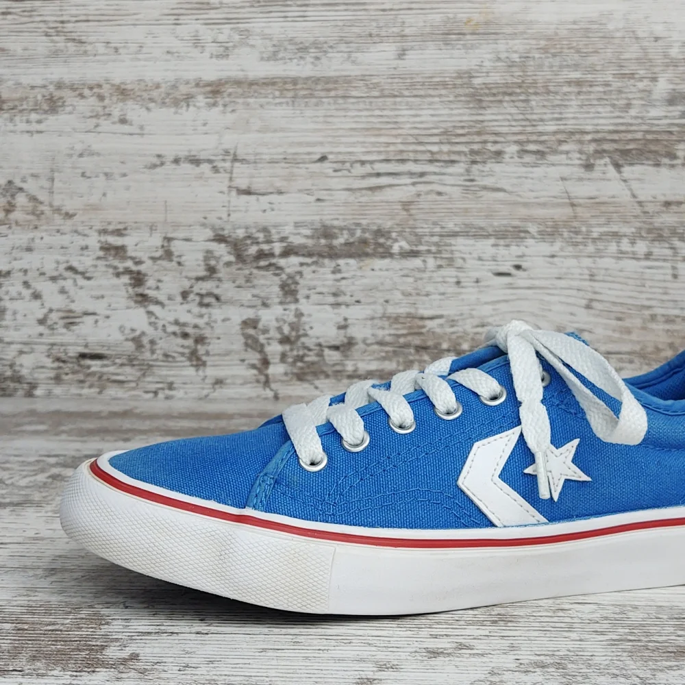 🟦Sz 2 Converse Star Replay Blue Tropic Canvas Sneakers - Picture 2 of 15